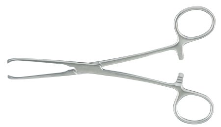 Tissue Forceps McKesson Argent™ Allis 6 Inch Length Surgical Grade Stainless Steel NonSterile Finger Ring Handle 4 X 5 Teeth - M-487455-4129 - Each