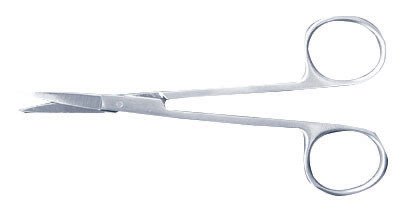 Iris Scissors McKesson 4-1/2 Inch Office Grade Stainless Steel Finger Ring Handle Sharp Tip / Sharp Tip - M-487465-2900 - Each