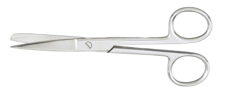 Operating Scissors McKesson 5-1/2 Inch Length Office Grade Stainless Steel Finger Ring Handle Straight Sharp Tip / Blunt Tip - M-487492-1238 - Each