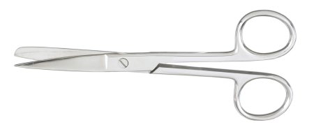 Operating Scissors McKesson 5-1/2 Inch Length Office Grade Stainless Steel Finger Ring Handle Straight Sharp Tip / Sharp Tip - M-487493-2335 - Each