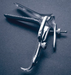 Vaginal Speculum McKesson Pederson NonSterile Office Grade Stainless Steel Large Double Blade Duckbill Reusable Without Light Source Capability - M-487524-2534 - Each