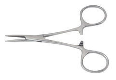 Hemostatic Forceps McKesson Hartmann-Mosquito 3-1/2 Inch Length Office Grade Stainless Steel NonSterile Ratchet Lock Finger Ring Handle Straight 1 X 1 Prongs - M-487535-1211 - Each