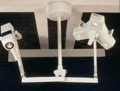 Burton Medical Products Surgical Light Outpatient® II CoolSpot® II Dual Ceiling Mount Halogen 1 to 150 Watt / 3 to 50 Watt White
