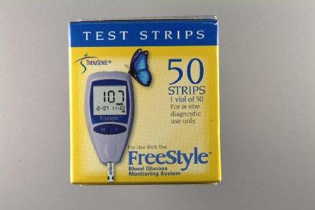 Abbott Blood Glucose Test Strips FreeStyle Lite® 50 Strips per Box Tiny sample size only 0.3 µL For Freestyle Lite ® Monitor System