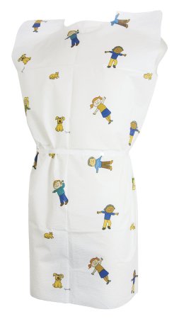 Patient Exam Gown McKesson Medium Kid Design (McKesson KIDS™ Print) Disposable