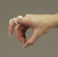 DeRoyal Finger Splint DeRoyal® Medium Without Fastening Left or Right Hand White