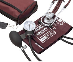 American Diagnostic Corp Aneroid Sphygmomanometer Combo Kit Pocket Style Hand Held Size 11 Nylon Cuff 22 Inch Stethoscope Tube Adscope Sprague Stethoscope