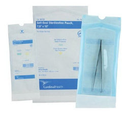 Cardinal Sterilization Pouch Cardinal Health™ Ethylene Oxide (EO) Gas Sterilization 8 X 16 Inch Transparent Blue / White Self Seal Paper / Film