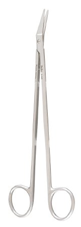 Miltex Vascular Scissors Miltex® Potts-Smith 7-1/2 Inch Length OR Grade German Stainless Steel NonSterile Finger Ring Handle 25° Angled Sharp Tip / Sharp Tip - M-491345-3786 - Each