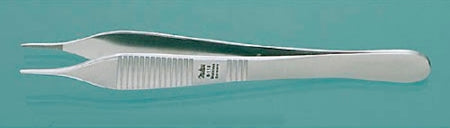 Miltex Dressing Forceps Adson 4-3/4 Inch Length Floor Grade Stainless Steel NonSterile NonLocking Thumb Handle Straight Serrated Tips - M-491550-1405 - Dozzen2