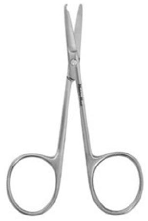 Miltex Stitch Scissors Economy Spencer 5-1/2 Inch Length Floor Grade Stainless Steel Finger Ring Handle Curved Blade Blunt Tip / Blunt Tip - M-491559-4846 - Dozzen2