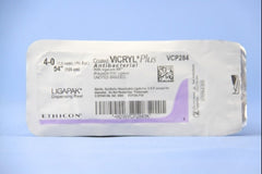 Antibacterial Suture without Needle Coated Vicryl Plus Braided Polyglactin 910 with Irgacare MP Antibacterial Suture Absorbable Coated Size 4 - 0 54 Inch Suture