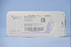 Antibacterial Suture without Needle Coated Vicryl Plus Braided Polyglactin 910 with Irgacare MP Antibacterial Suture Absorbable Coated Size 2 54 Inch Suture