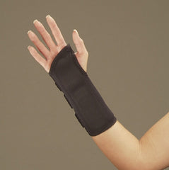 DeRoyal Wrist Brace DeRoyal® Low Profile Polyester / Foam Right Hand Black Small