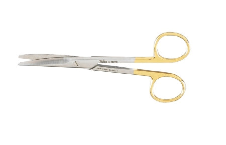 Miltex Dissecting Scissors Miltex® Mayo 5-1/2 Inch Length OR Grade German Stainless Steel / Tungsten Carbide NonSterile Finger Ring Handle Straight Beveled Blades Blunt Tip / Blunt Tip - M-492809-4654 - Each