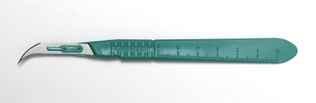 Aspen Surgical Products Scalpel Bard-Parker™ Conventional No. 12B Stainless Steel / Plastic No. 4 Handle Sterile Disposable - M-492811-2470 - Case of 100