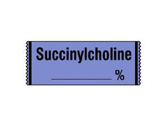 Shamrock Scientific Drug Label Shamrock Anesthesia Label Succinylcholine_% Lavender 1/2 X 1 Inch - M-493162-4733 - Roll of 1