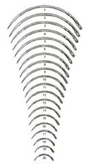 Suture Needle Integra® Miltex® 3/8 Circle Taper Point-Round Body Needle Regular Surgeon's Type Size 6 Needle