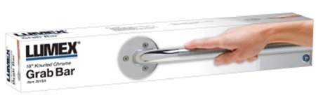 Graham-Field Wall Grab Bar Chrome Finish Knurled Steel