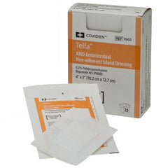 Cardinal Impregnated Antimicrobial Dressing Telfa™ AMD 4 X 5 Inch PHMB (Polyhexamethylene Biguanide) Sterile