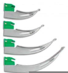 Sun Med Laryngoscope Blade GreenLine® Macintosh Type Size 3 Medium Adult