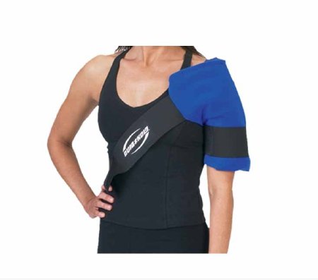 DJO Cold Pack with Wrap Dura*Soft™ Wrap Shoulder One Size Fits Most 12 X 13 Inch Ultra-Wick Fabric / Nylon / Elastic / Plastic / Gel Reusable