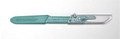Aspen Surgical Products Safety Scalpel Bard-Parker™ Conventional No. 22 Stainless Steel / Plastic Nonslip Grip Handle with Centimeter Scale Sterile Disposable - M-495422-1064 - Case of 100
