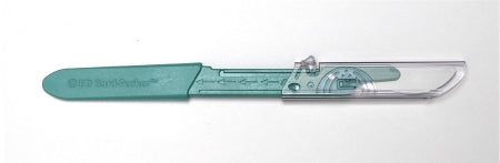 Aspen Surgical Products Safety Scalpel Bard-Parker™ Conventional No. 22 Stainless Steel / Plastic Nonslip Grip Handle with Centimeter Scale Sterile Disposable - M-495422-2493 - Box of 10