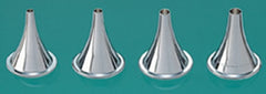 Miltex Ear Speculum Tip Set Round Tip Size 1 to 4 Chrome Plated 4.5, 5.5, 6.5, 7.5 mm Reusable