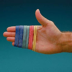 Patterson Medical Supply Hand Exercise Rubber Bands 3-1/2 Inch, Yellow, X-Light Resistance