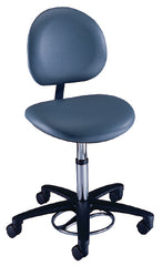 The Brewer Company Task Chair Blue Without Armrests Vinyl