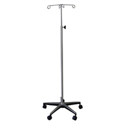 UMF Medical IV Stand Floor Stand 4-Hook 5 Caster, 2 Inch Swivel - M-499792-2030 - Each