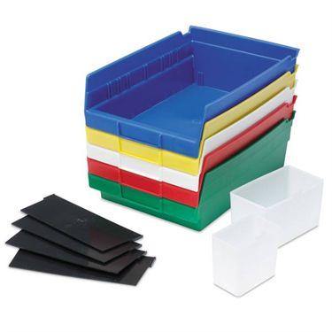 4 Inch High Shelf Bins 4"W x 2.25"H ,6 / pk - Axiom Medical Supplies