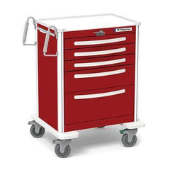 5-Drawer Aluminum Emergency Cart 5-Drawer Cart • 42"H ,1 Each - Axiom Medical Supplies