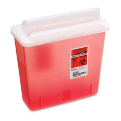 5 Quart Sharps Container 5qt • 10.75"W x 4.75"D x 10.5"H ,20 / pk - Axiom Medical Supplies