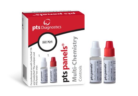 PTS Diagnostics Caridac / Lipids / General Chemistry Test Control Kit PTS Panels™ Multi-Chemistry Cholesterol / Triglycerides / Glucose 2 Levels 1 X 2 X 1.5 mL