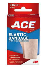 3M Elastic Bandage 3M™ ACE™ 3 Inch Width Standard Compression Single Hook and Loop Closure Tan NonSterile