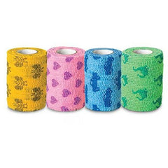 Andover Coated Products Cohesive Bandage CoFlex® NL 2 Inch X 5 Yard 12 lbs. Tensile Strength Self-adherent Closure Kid Design (Assorted Print) NonSterile