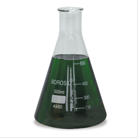 500mL Glass Erlenmeyer Flasks 500mL ,12 / pk - Axiom Medical Supplies