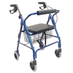 HealthSmart Ultra Lightweight Folding Aluminum Rollator Walker AM-501-1012-2100HS