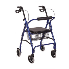 HealthSmart Ultra Lightweight Folding Aluminum Rollator Walker AM-501-1012-2100HS