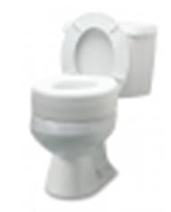 Graham-Field Raised Toilet Seat 4-1/2 Inch Height White 250 lbs. Weight Capacity