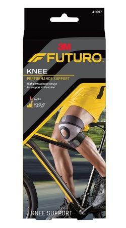 3M Knee Brace 3M™ Futuro™ Sport Moisture Control Large Pull-On / Hook and Loop Strap Closure 17 to 19 Inch Knee Circumference Left or Right Knee