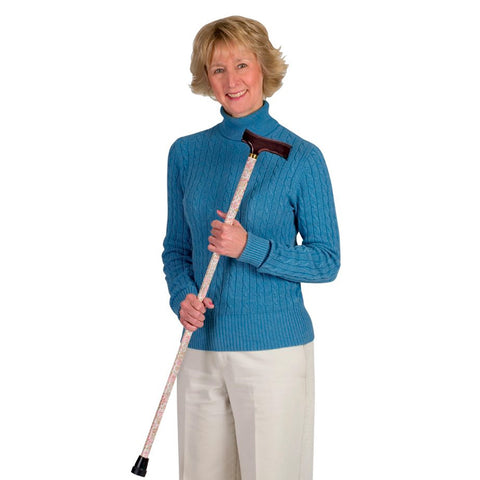 DMI Adjustable Folding Designer Cane with Derby Handle AM-502-1325-9906