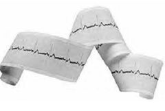 Print Media ECG Recording Paper Thermal Paper 216 X 280 mm Z-Fold Red Grid