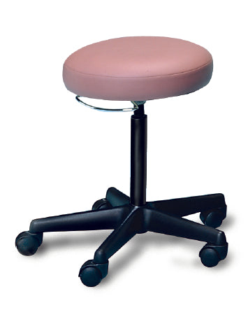 Hausmann Industries Exam Stool Backless Pneumatic Height Adjustment 5 Casters Gray