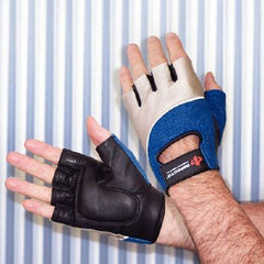 Patterson Medical Supply Impact Glove Rolyan® Workhard™ Half Finger X-Large Black / Blue / Gray Right Hand - M-502869-1095 - Each