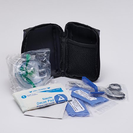 Zoll Medical Prep Kit, AED 1 Pair Gloves, 1-CPR Barrier Mask, 1-Disposable Razor, 1-4 X 4 Gauze, 1-Scissors, 1-Towel, 1-Antiseptic Wipe, 1-One Way Filter AED