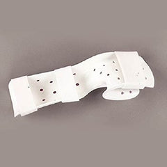 Patterson Medical Supply Functional Position Hand Splint with Strapping Rolyan® Preformed / Perforated Thermoplastic Left Hand White Medium