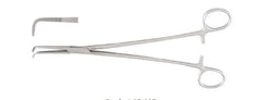 Miltex Hemostatic Forceps Miltex® Kantrowitz 9-1/2 Inch Length OR Grade German Stainless Steel NonSterile Ratchet Lock Finger Ring Handle Angled 90° Angular Tip - M-503736-4345 - Each